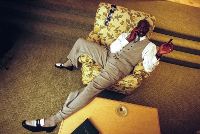 Jordan the "crusty oldster, beaten down by fame and...his own searing competitiveness."